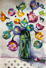 Mixed-Media Florals | Online Workshop - Donna Downey Studios Inc