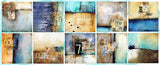 Ten 10x10 canvases in 10 days (MIXED-MEDIA) - Donna Downey Studios Inc