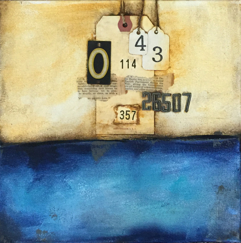 Ten 10x10 canvases in 10 days (MIXED-MEDIA) - Donna Downey Studios Inc