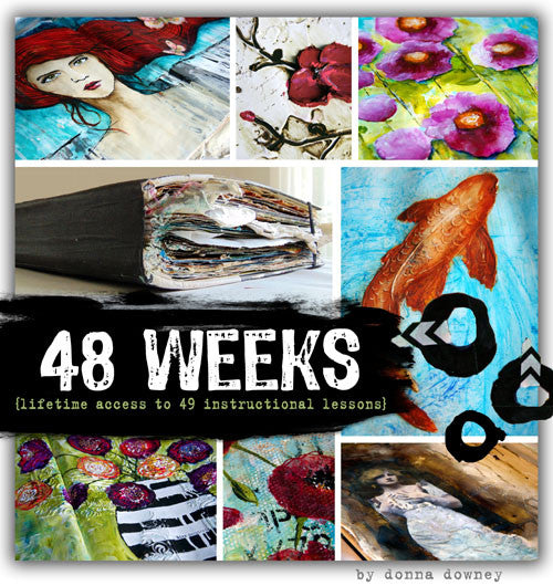 48 Weeks - Mixed Media Masterclass - Donna Downey Studios Inc