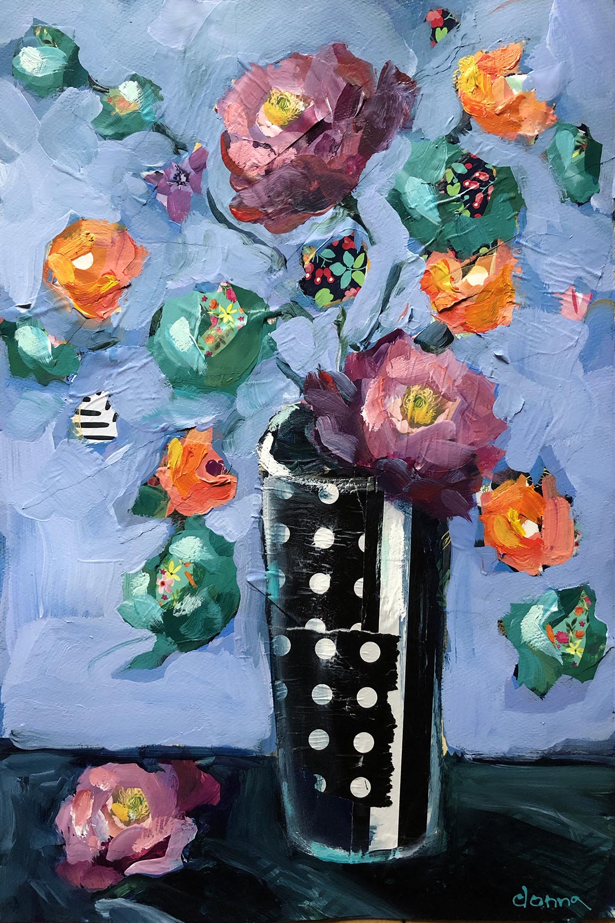 Mixed-Media Florals – Donna Downey